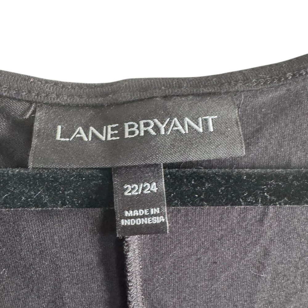Lane Bryant Black Ruffle Sleeve Dress 22/24 - Picture 4 of 8